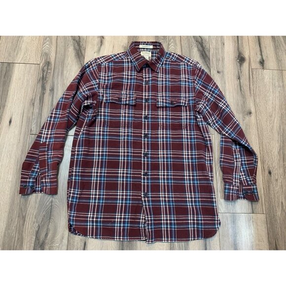 LL Bean Men’s Traditional Fit Chamois Cotton Shirt, M Tall Item 277982 Long Slee - Picture 1 of 7